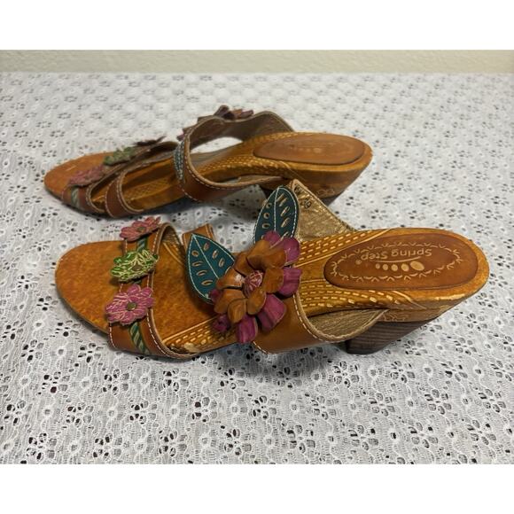 Spring Step L’Artiste Womens Lona Slide Sandals, EURO 39 = US 8.5 Bohemian - Picture 2 of 8